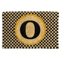 Monogrammed O Entrance Mat