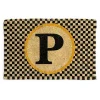 Monogrammed P Entrance Mat