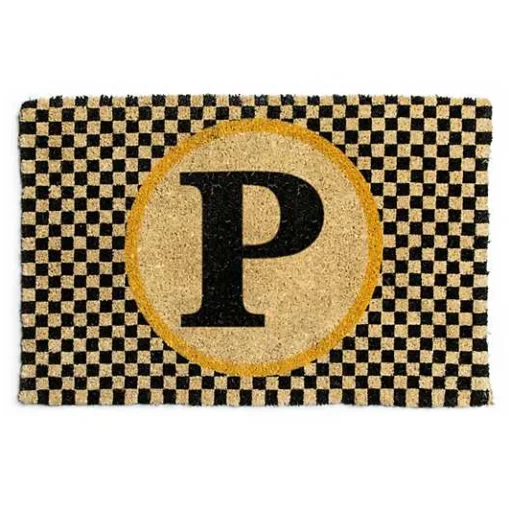 Monogrammed P Entrance Mat