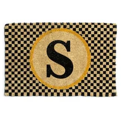 Monogrammed S Entrance Mat