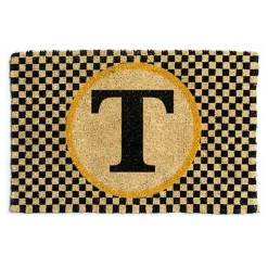 Monogrammed T Entrance Mat