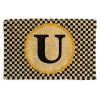 Monogrammed U Entrance Mat