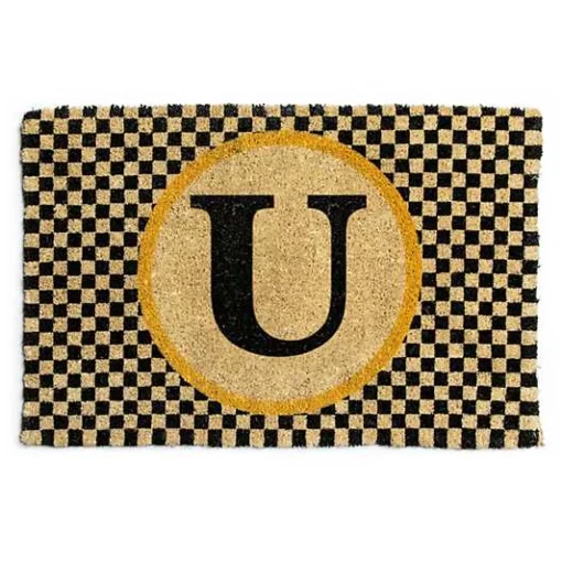 Monogrammed U Entrance Mat