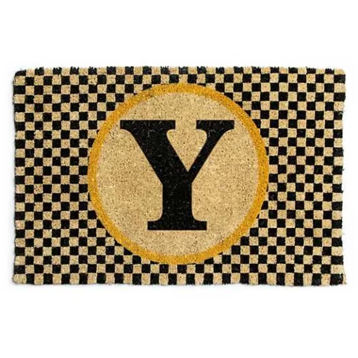 Monogrammed Y Entrance Mat
