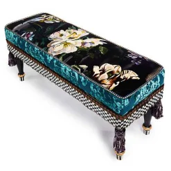 Moonlight Garden Floral Scuttlebutt Bench