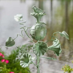 Morning Glory Garden Stake