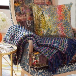 Mosaic Basket Weave Throw