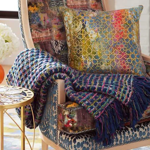 Mosaic Basket Weave Throw