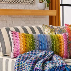 Mosaic Basket Weave Throw