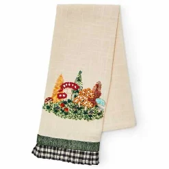Mushroom Applique Dish Towel