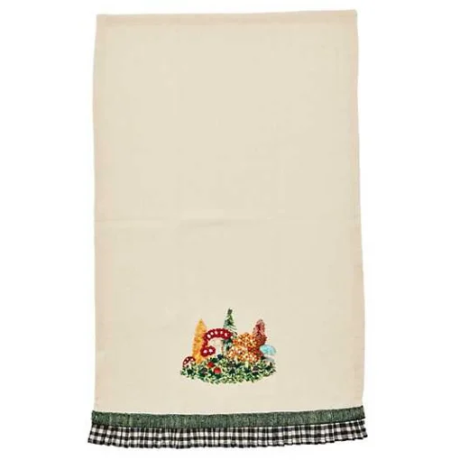 Mushroom Applique Dish Towel