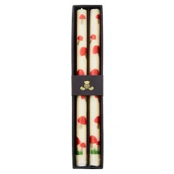 Mushroom Dinner Candles, Set of 2