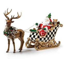 Night Before Christmas Santa  Sleigh