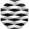 Parallelogram Hair On Hide 6' Octagon Rug