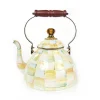 Parchment Check 3 Quart Tea Kettle