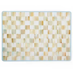 Parchment Check Cork Back Placemats, Set of 4