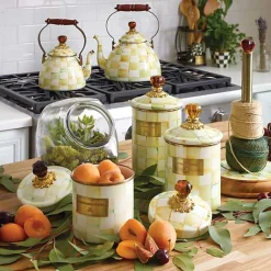 Parchment Check Medium Canister