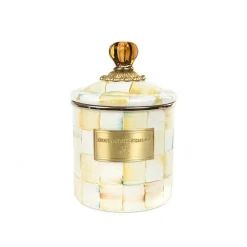 Parchment Check Small Canister