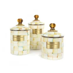 Parchment Check Small Canister