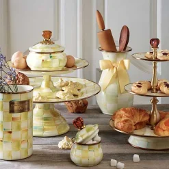 Parchment Check Utensil Holder
