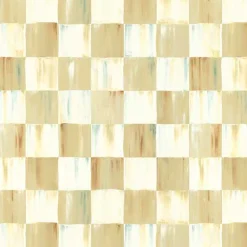 Parchment Check Wallpaper