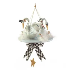 Patience Brewster 12 Days 7 Swans a-Swimming Ornament
