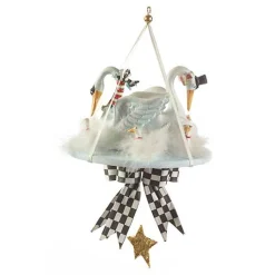 Patience Brewster 12 Days 7 Swans a-Swimming Ornament
