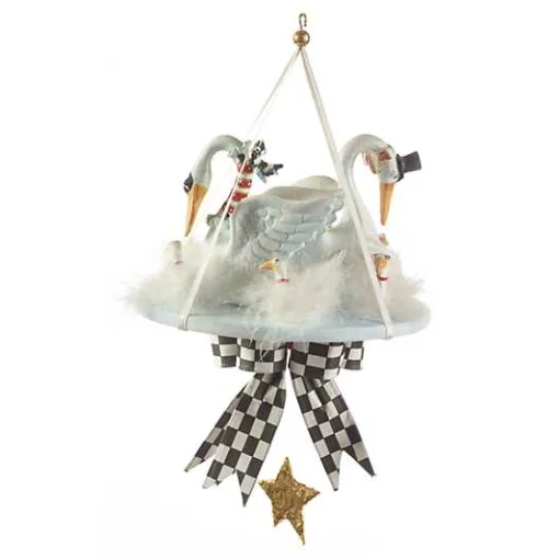 Patience Brewster 12 Days 7 Swans a-Swimming Ornament