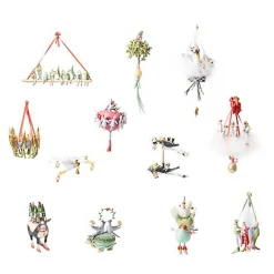 Patience Brewster 12 Days Ornament Set