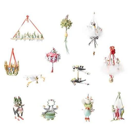 Patience Brewster 12 Days Ornament Set