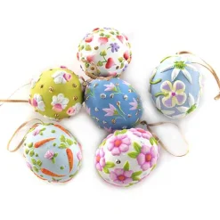 Patience Brewster Bright Floral Eggs, Set of 6