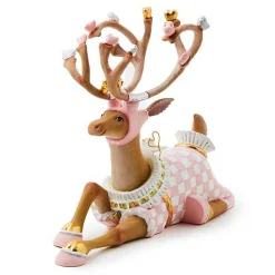 Patience Brewster Dash Away Sitting Cupid Reindeer Figure
