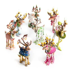 Patience Brewster Dash Away Reindeer Mini Ornaments Set