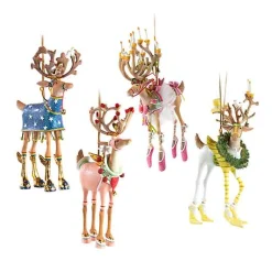 Patience Brewster Dash Away Reindeer Ornament Set-B