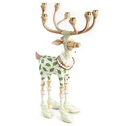 Patience Brewster Dash Away Vixen Reindeer Candelabra