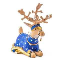 Patience Brewster Dash Away Sitting Comet Reindeer Figure