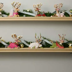 Patience Brewster Dash Away Sitting Blitzen Reindeer Figure