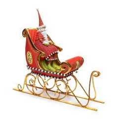 Patience Brewster Dash Away Sitting Santa  Sleigh Figure Set