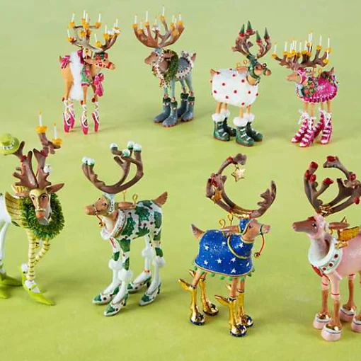 Patience Brewster Dash Away Reindeer Mini Ornaments Set