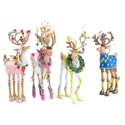 Patience Brewster Dash Away Reindeer Ornament Set-B