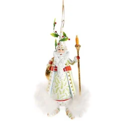 Patience Brewster Dash Away Candlelight Santa Ornament