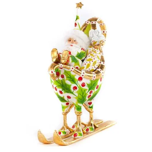 Patience Brewster Dash Away Santa in Sleigh Ornament