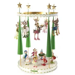 Patience Brewster Dash Away Reindeer Mini Ornament Display