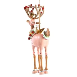 Patience Brewster Dash Away Cupid Reindeer Ornament