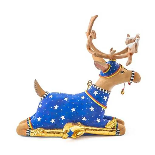 Patience Brewster Dash Away Sitting Comet Reindeer Figure