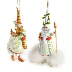 Patience Brewster Dash Away Candlelight Santa Ornament