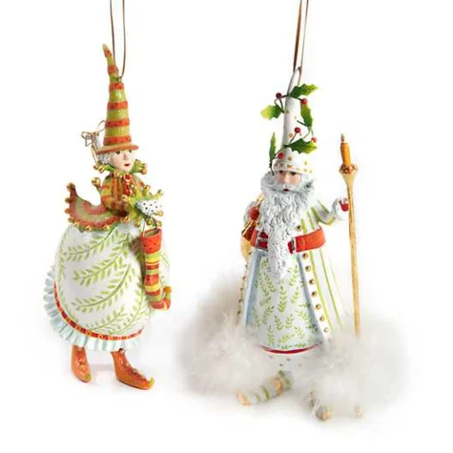 Patience Brewster Dash Away Candlelight Santa Ornament