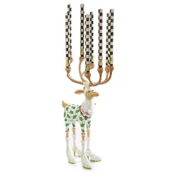 Patience Brewster Dash Away Vixen Reindeer Candelabra