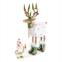 Patience Brewster Dash Away Blitzen Reindeer Figure