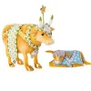 Patience Brewster Nativity Cow  Calf Mini Figures